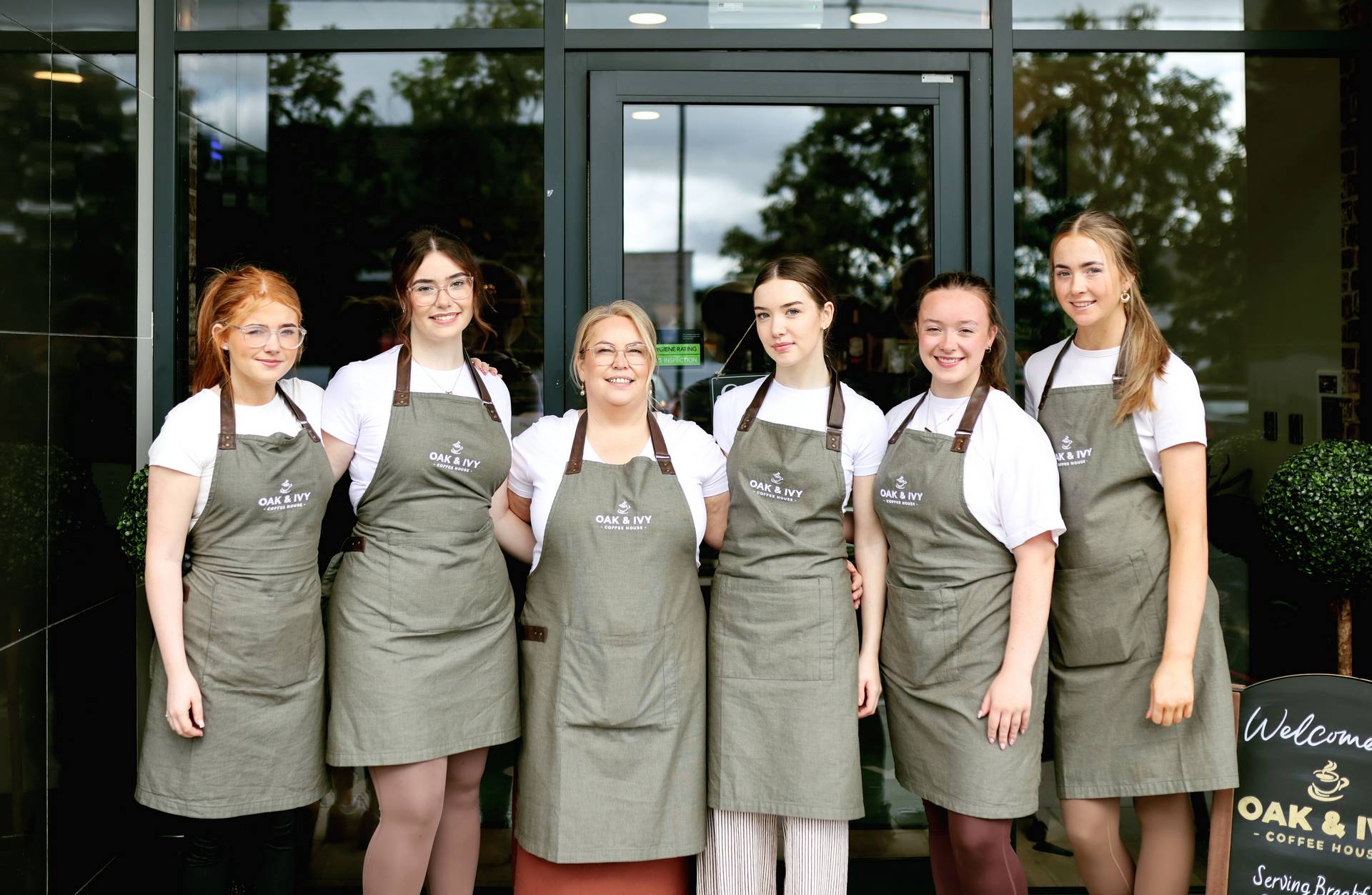 The team outside Oak & Ivy